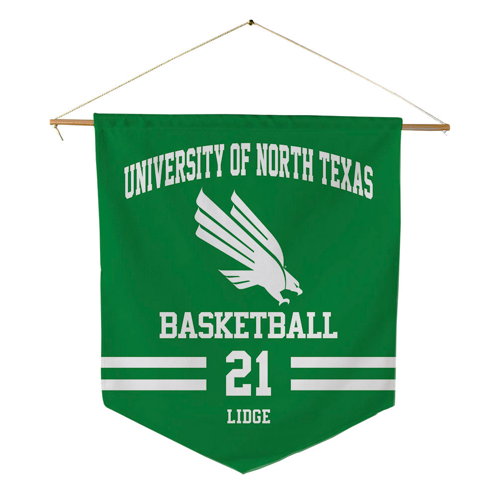 North Texas - NCAA Women's Basketball : Tionna Lidge - Pennant - 18" x 21"-0