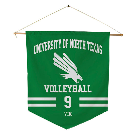 North Texas - NCAA Women's Volleyball : Ryann Vik - Pennant - 18" x 21"-0