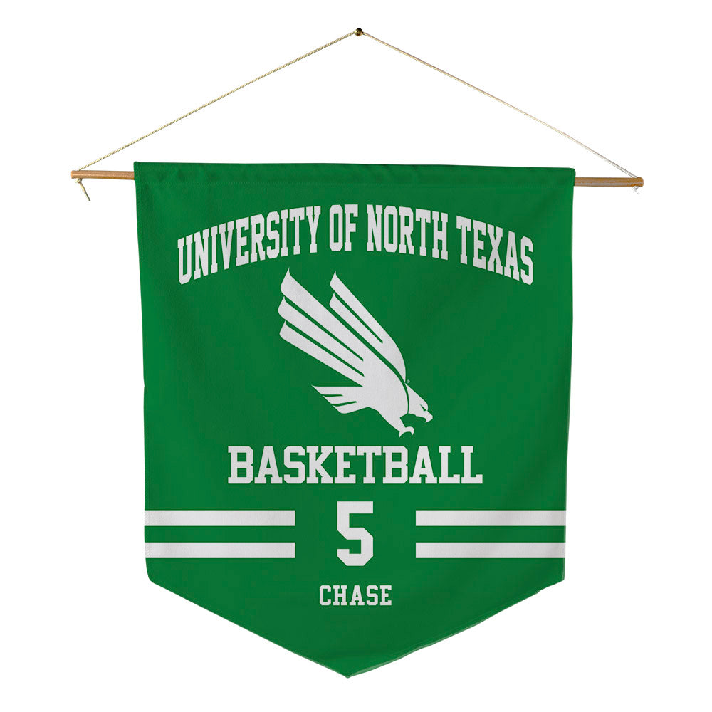 North Texas - NCAA Women's Basketball : Mekhia Chase - Pennant - 18" x 21"-0