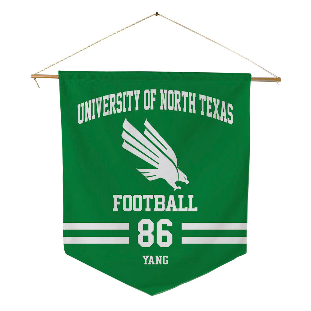 North Texas - NCAA Football : Zach Yang - Pennant - 18" x 21"-0