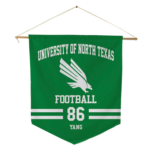 North Texas - NCAA Football : Zach Yang - Pennant - 18" x 21"-0