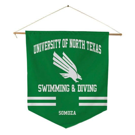 North Texas - NCAA Women's Swimming & Diving : Gabi Somoza - Pennant - 18" x 21"-0