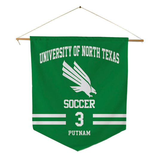 North Texas - NCAA Women's Soccer : Madalynn Putnam - Pennant - 18" x 21"-0