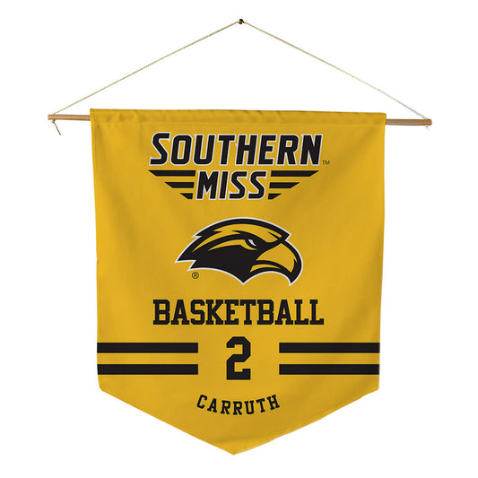 Southern Miss - NCAA Men's Basketball : Brewer Carruth - Pennant - 18" x 21"-0