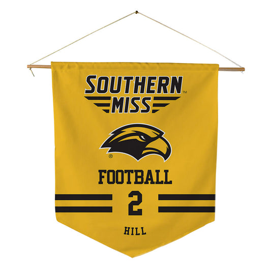Southern Miss - NCAA Football : Dominick Hill - Pennant - 18" x 21"-0