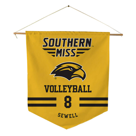 Southern Miss - NCAA Women's Volleyball : Maggie Sewell - Pennant - 18" x 21"-0