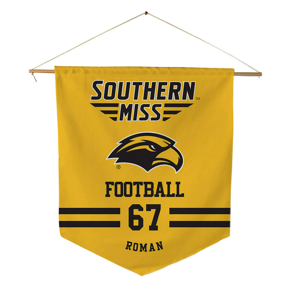 Southern Miss - NCAA Football : Broderick Roman - Pennant - 18" x 21"-0