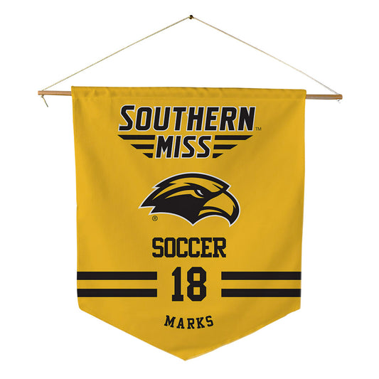 Southern Miss - NCAA Women's Soccer : Rhyleigh Marks - Pennant - 18" x 21"-0