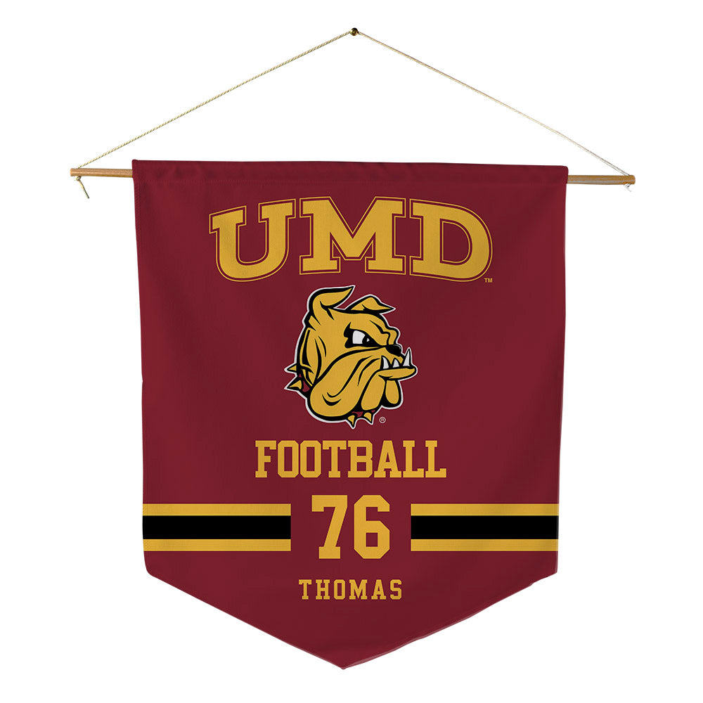 UMN Duluth - NCAA Football : Jae'Shaun Thomas - Pennant - 18" x 21"-0