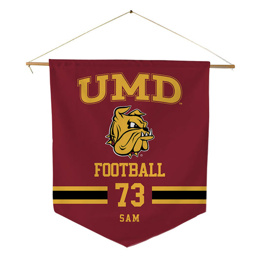 UMN Duluth - NCAA Football : Ethan Sam - Pennant - 18" x 21"-0