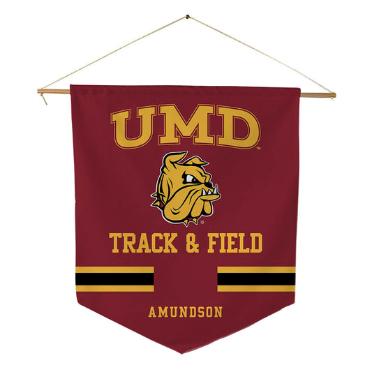 UMN Duluth - NCAA Men's Track & Field : Nathan Amundson - Pennant - 18" x 21"-0