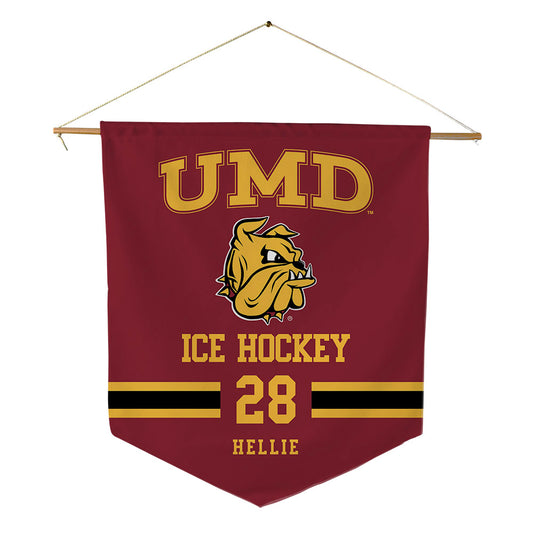UMN Duluth - NCAA Men's Ice Hockey : Bennett Hellie - Pennant - 18" x 21"-0