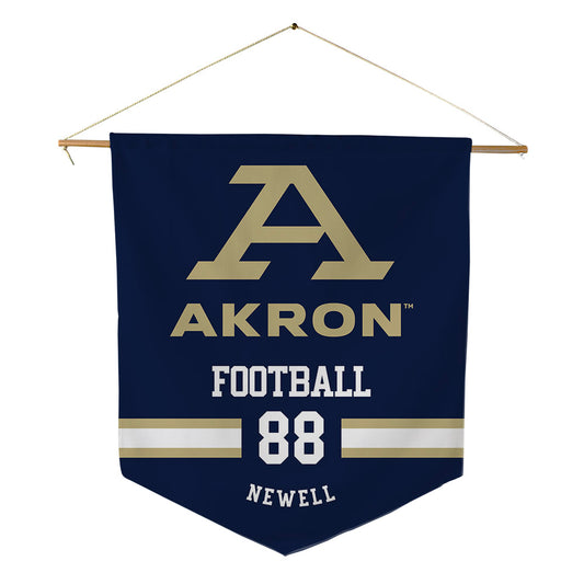 Akron - NCAA Football : Jacob Newell - Pennant - 18" x 21"-0