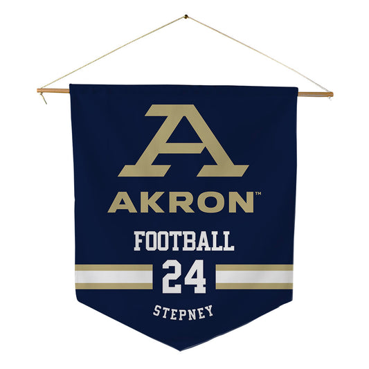 Akron - NCAA Football : Dejavion Stepney - Pennant - 18" x 21"-0