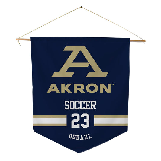 Akron - NCAA Women's Soccer : Emma Ogdahl - Pennant - 18" x 21"-0