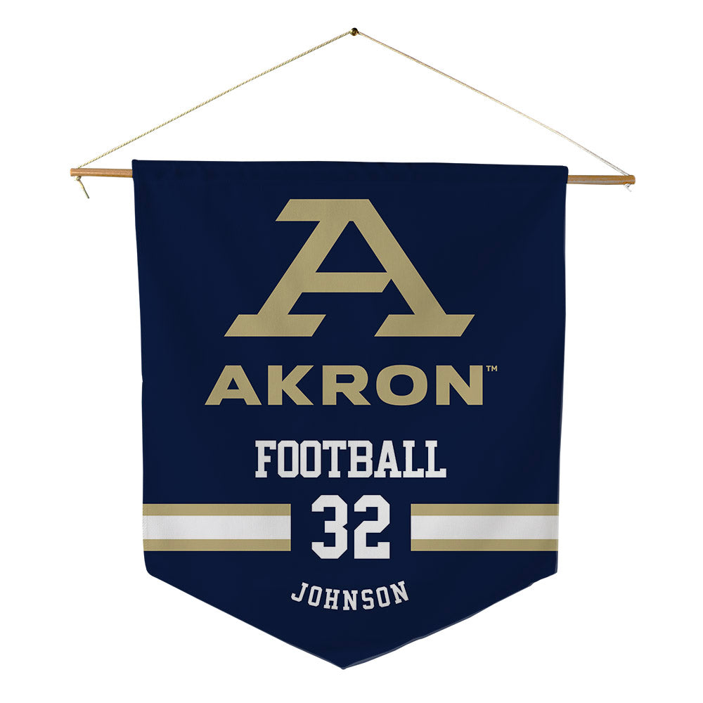 Akron - NCAA Football : Donelius Johnson - Pennant - 18" x 21"-0