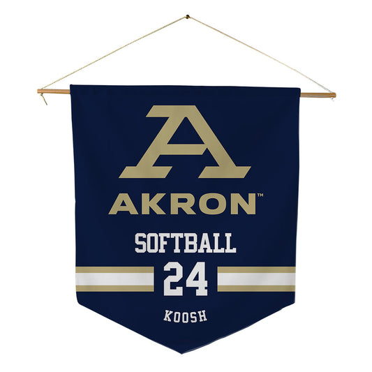 Akron - NCAA Softball : Sydnee Koosh - Pennant - 18" x 21"-0