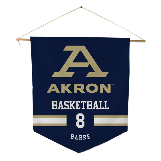 Akron - NCAA Men's Basketball : Chabi Barre - Pennant - 18" x 21"-0