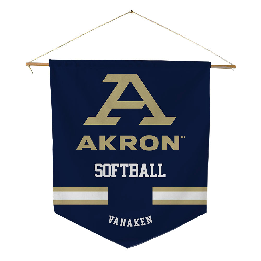 Akron - NCAA Softball : Rylie VanAken - Pennant - 18" x 21"-0