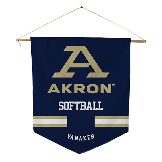 Akron - NCAA Softball : Rylie VanAken - Pennant - 18" x 21"-0