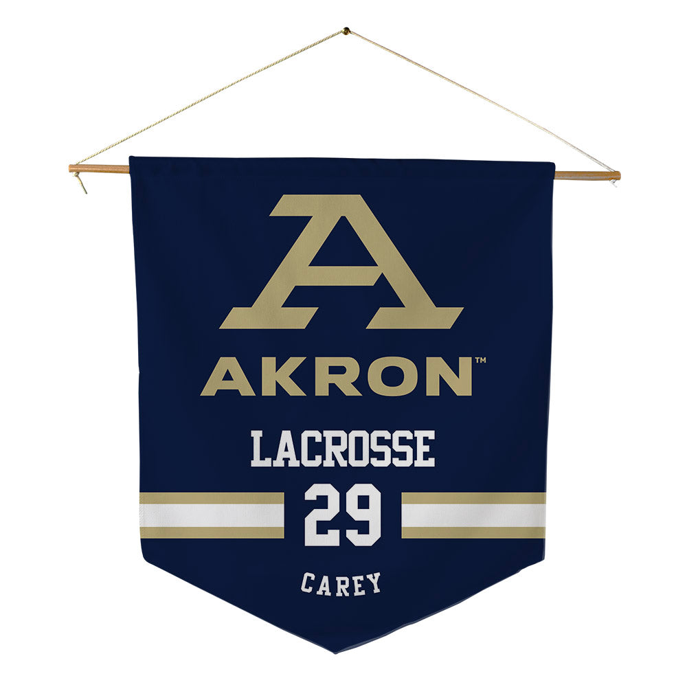 Akron - NCAA Women's Lacrosse : Heather Carey - Pennant - 18" x 21"-0
