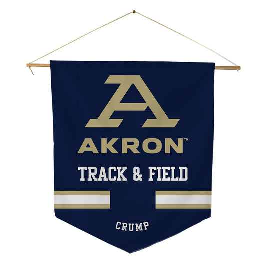 Akron - NCAA Men's Track & Field : Tayven Crump - Pennant - 18" x 21"-0