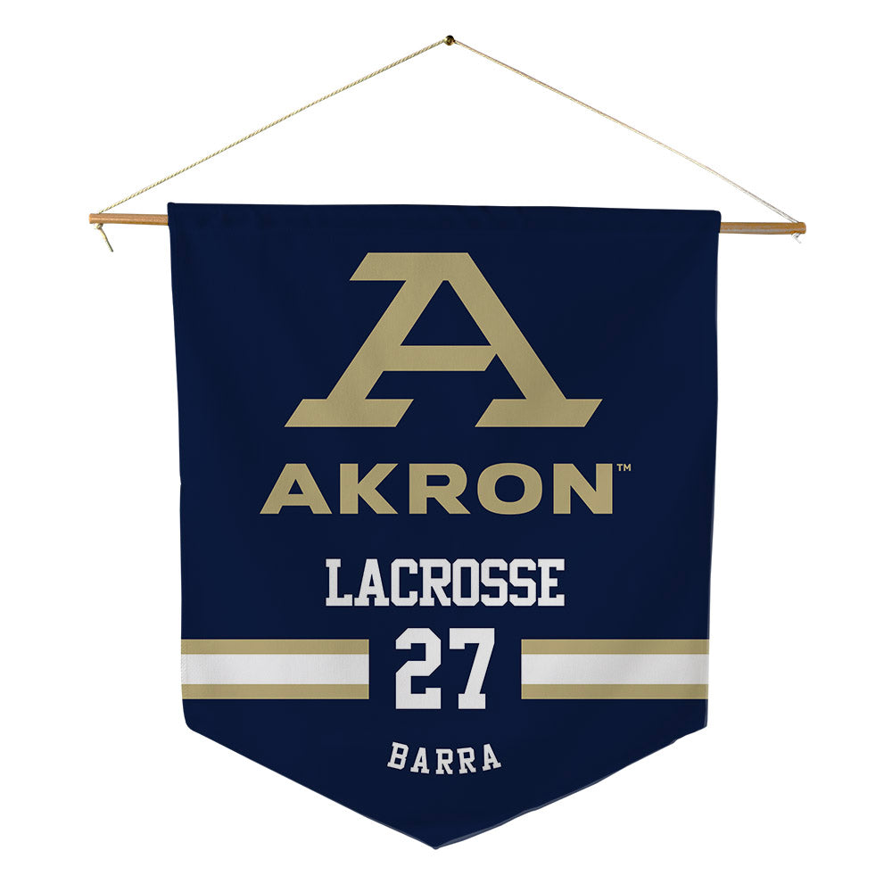 Akron - NCAA Women's Lacrosse : Lily Barra - Pennant - 18" x 21"-0