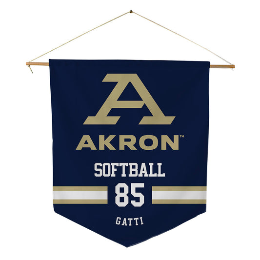 Akron - NCAA Softball : Kenzie Gatti - Pennant - 18" x 21"-0
