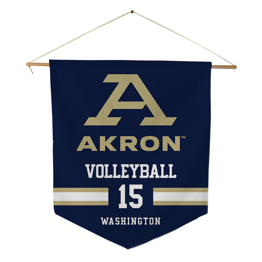 Akron - NCAA Women's Volleyball : Vanessa Washington - Pennant - 18" x 21"-0