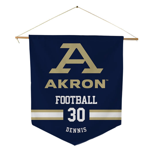 Akron - NCAA Football : Jake Dennis - Pennant - 18" x 21"-0