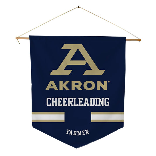 Akron - NCAA Cheerleading : Erin Farmer - Pennant - 18" x 21"-0
