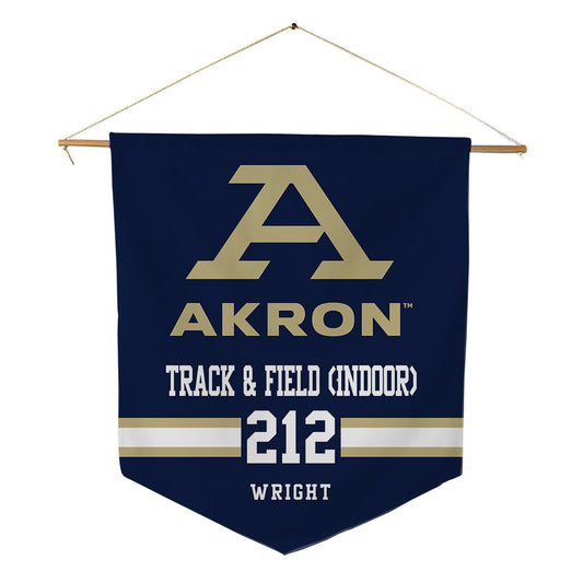 Akron - NCAA Men's Track & Field : Delton Wright - Pennant - 18" x 21"-0