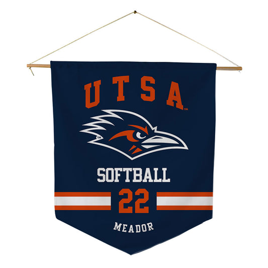 UTSA - NCAA Softball : Brookelynn Meador - Pennant - 18" x 21"-0