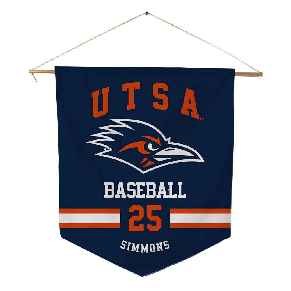 UTSA - NCAA Baseball : Sam Simmons - Pennant - 18" x 21"-0