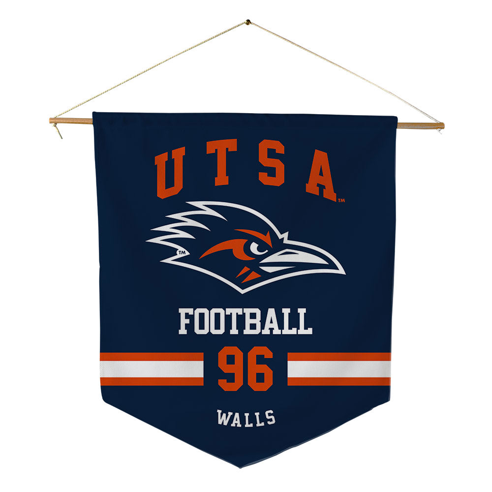 UTSA - NCAA Football : Corey Walls - Pennant - 18" x 21"-0