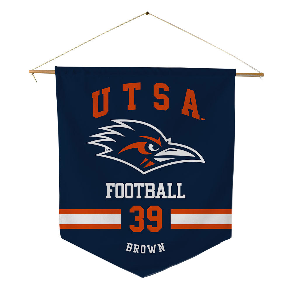 UTSA - NCAA Football : Lawrence Brown - Pennant - 18" x 21"-0