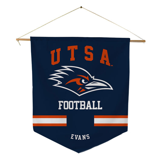 UTSA - NCAA Football : Josiah Evans - Pennant - 18" x 21"-0