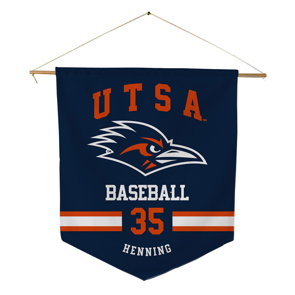 UTSA - NCAA Baseball : Mark Henning - Pennant - 18" x 21"-0
