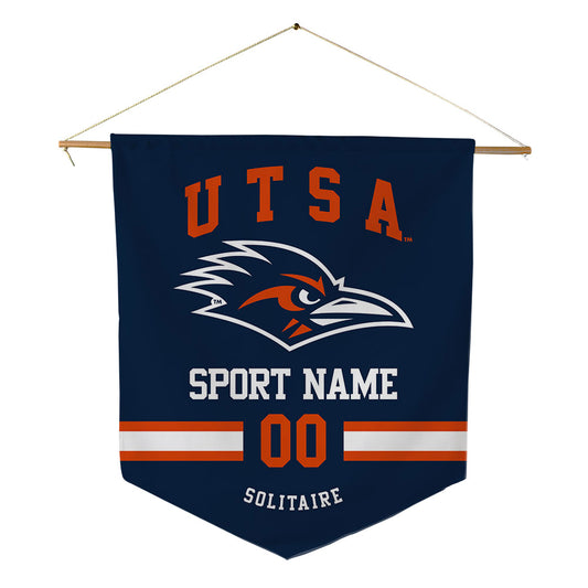 UTSA - NCAA Football : JC Solitaire - Pennant - 18" x 21"-0