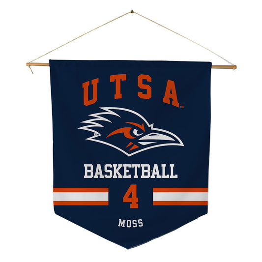 UTSA - NCAA Men's Basketball : Brent Moss - Pennant - 18" x 21"-0