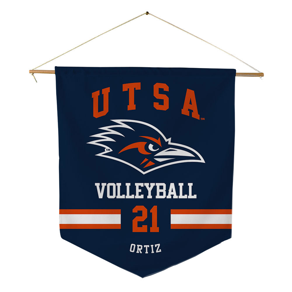 UTSA - NCAA Women's Volleyball : Valeria Ortiz - Pennant - 18" x 21"-0