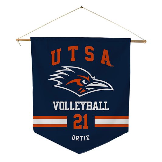 UTSA - NCAA Women's Volleyball : Valeria Ortiz - Pennant - 18" x 21"-0