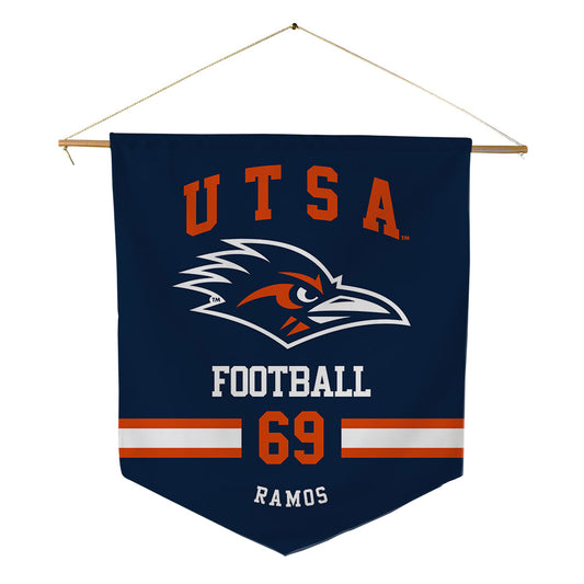 UTSA - NCAA Football : Eucebio Ramos - Pennant - 18" x 21"-0