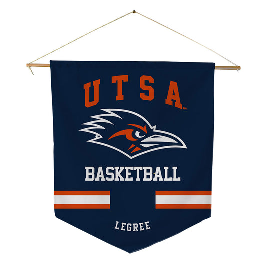 UTSA - NCAA Men's Basketball : Josiah LeGree - Pennant - 18" x 21"-0
