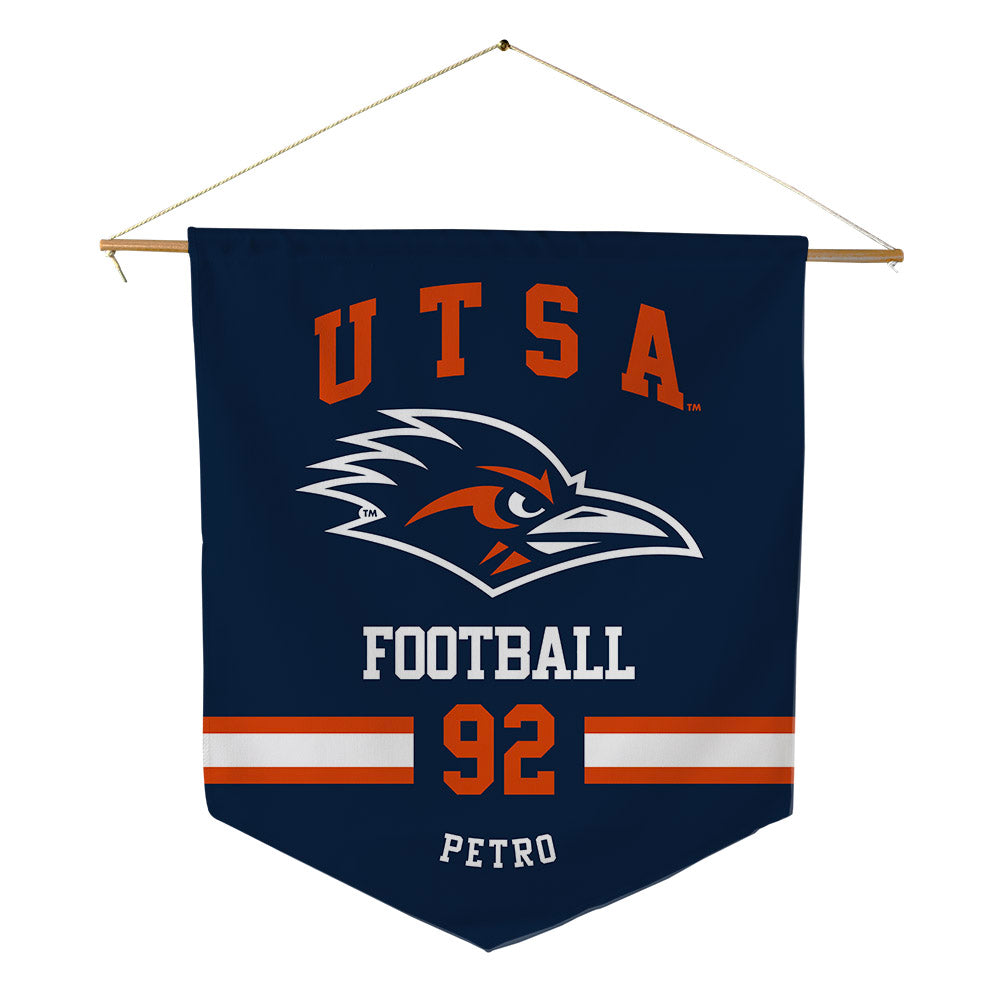 UTSA - NCAA Football : Michael Petro - Pennant - 18" x 21"-0