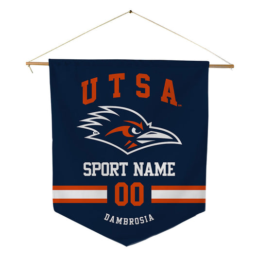 UTSA - NCAA Women's Soccer : Olivia DAmbrosia - Pennant - 18" x 21"-0