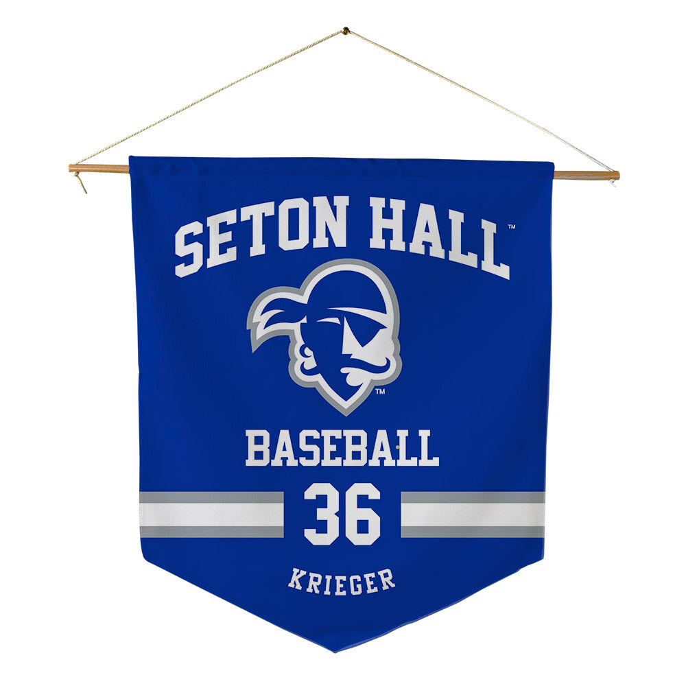 Seton Hall - NCAA Baseball : Magnus Krieger - Pennant - 18" x 21"-0