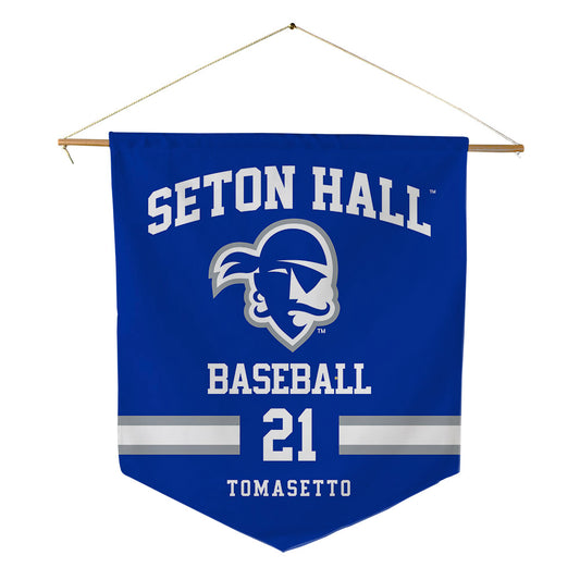 Seton Hall - NCAA Baseball : Nick Tomasetto - Pennant - 18" x 21"-0