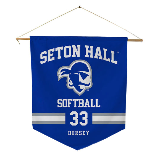 Seton Hall - NCAA Softball : Alaina Dorsey - Pennant - 18" x 21"-0