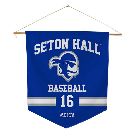 Seton Hall - NCAA Baseball : Ryan Reich - Pennant - 18" x 21"-0